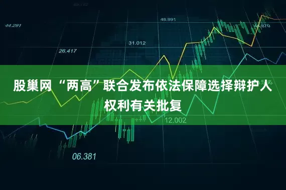 股巢网 “两高”联合发布依法保障选择辩护人权利有关批复