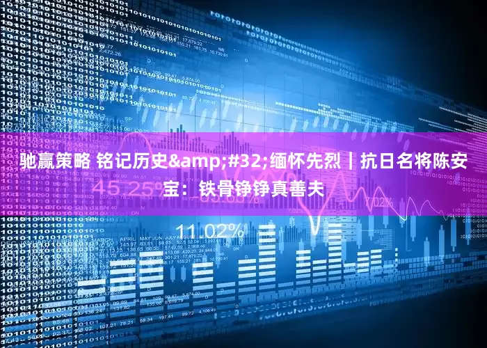 驰赢策略 铭记历史&#32;缅怀先烈｜抗日名将陈安宝：铁骨铮铮真善夫