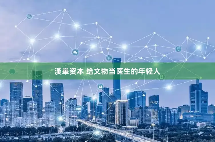 漢崋资本 给文物当医生的年轻人