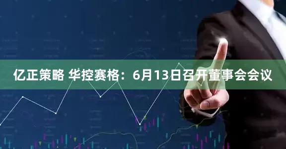 亿正策略 华控赛格：6月13日召开董事会会议
