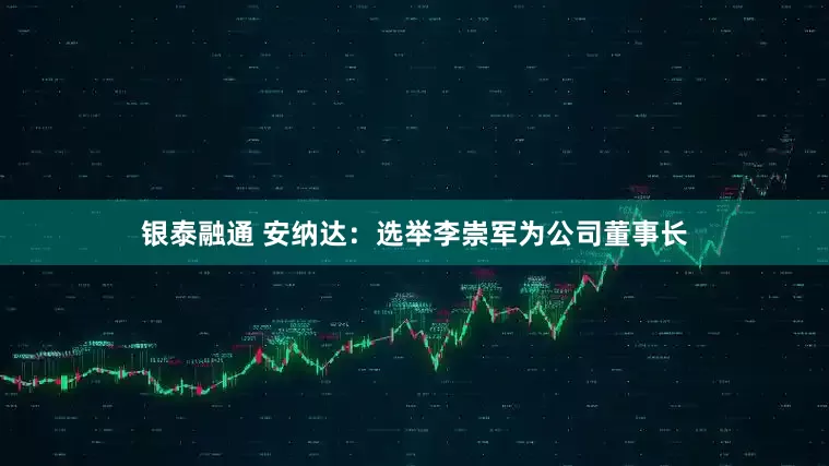 银泰融通 安纳达：选举李崇军为公司董事长