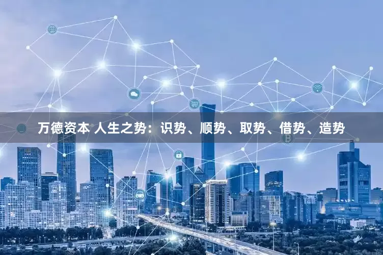万德资本 人生之势：识势、顺势、取势、借势、造势
