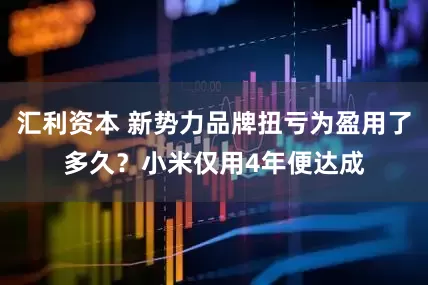 汇利资本 新势力品牌扭亏为盈用了多久？小米仅用4年便达成